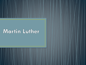 Power Point: Martin Luther