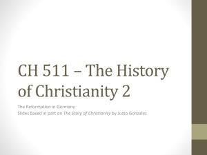 CH 511 * The History of Christianity 2
