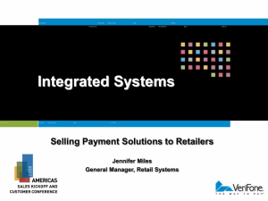 Integrated Systems - Verifone Support Portal