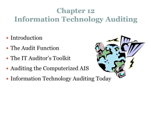 The Audit Function