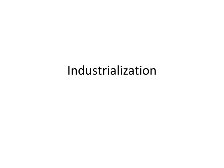 Industrialization PPT