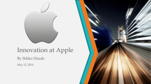 Innovation at Apple