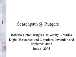Searchpath@Rutgers