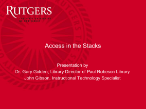 Access in the Stacks