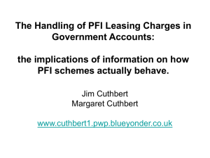 The Handling of PFI Leasing Charges in Government Accounts: the