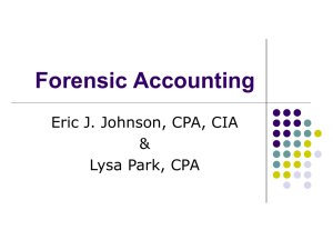 Forensic Accounting