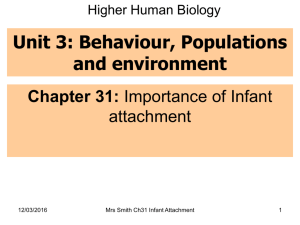 Ch 31 Importance of Infant Attachment