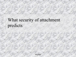 What does secure attachment predict
