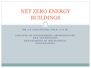 Net Zero Energy Buildings by Dr. Cy Yavuzturk