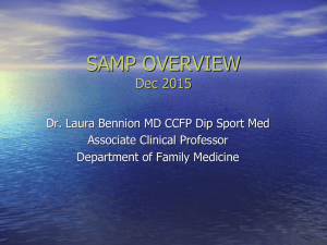 SAMP OVERVIEW Dec 2015