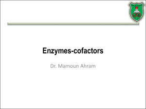 Enzymes-cofactors