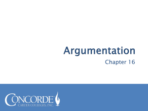 Lecture 5.5 Argumentation