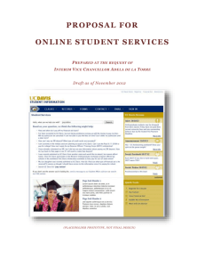 Proposed Services - Campus Council for Information Technology