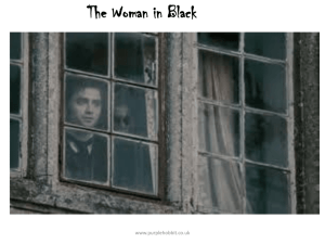 The Woman in Black - purple hobbit english