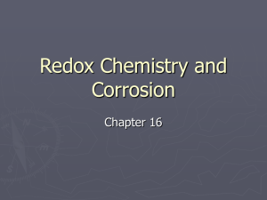 Redox Chemistry and Corrosion