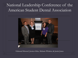NLC Presentation - Arizona School of Dentistry & Oral Health ASDA