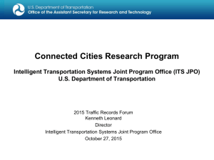 Connected Cities Research Program