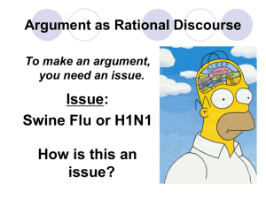 Argument as Rational Discourse