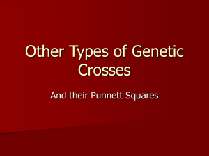 Other Types of Genetic Crosses