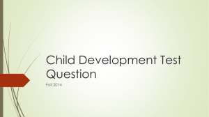 Child Development Test Question review