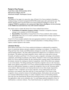 Porter's Five Forces - Intel520-F. Khan