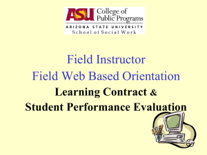 learning contract & student performance