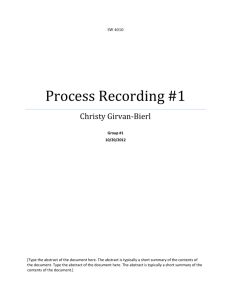 Process Recording #1