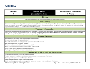 Algebra 1 - National Training Network Inc.