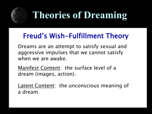 Theories of Dreaming - psych.fullerton.edu.