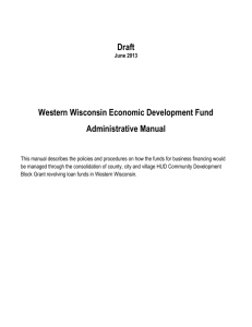 Western Wisconsin Economic Development Fund Administrative