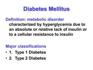 Diabetes Mellitus