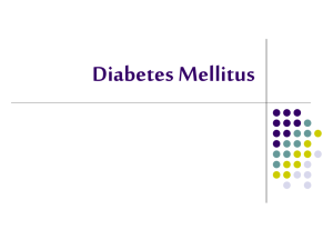 Diabetes mellitus