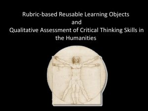 Critical Thinking in the Humanities
