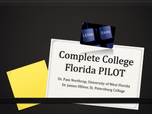Complete College Florida - University of West Florida
