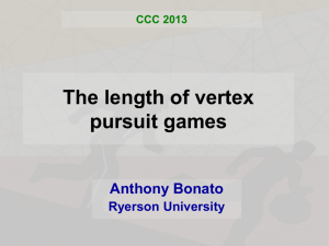 The length of vertex pursuit games