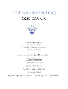The Handbook - Deep Run School Counseling