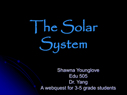 The Solar System Scavenger Hunt