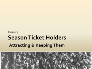 Season Ticket Holders