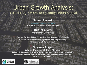 Urban Growth Analysis - Center for Land Use Education and Research