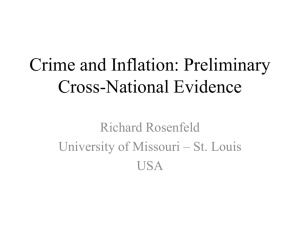 Crime and Inflation - Robina Institute of Criminal Law & Criminal