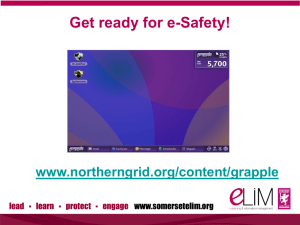 esafety primary course 2014 - Somerset Learning Platform