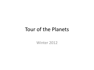 Tour of the Planets