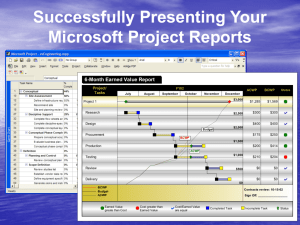 What to include in a project status report