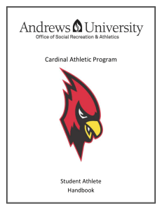 Student-Athlete Handbook - Andrews University Athletics