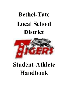 Student Athlete Handbook - Bethel