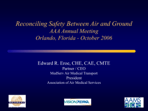 Air & Ground Safety AAA Annual Meeting Orlando, Florida
