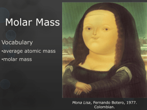 Molar Mass