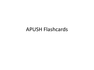 APUSH Flash Cards - Who is Mr. Flynn