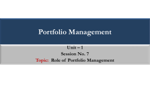 the future of portfolio management