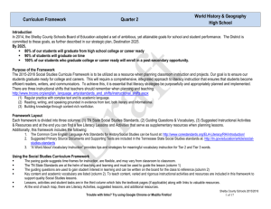 World History & Geography Pacing Guide